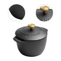 Nồi gang thô nguyên khối chống dính Happiness 20cm