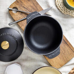 Nồi gang thô nguyên khối chống dính Happiness 20cm