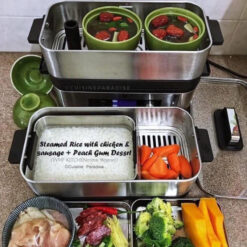 Nồi hấp điện WMF Kitchenminis 2 tầng