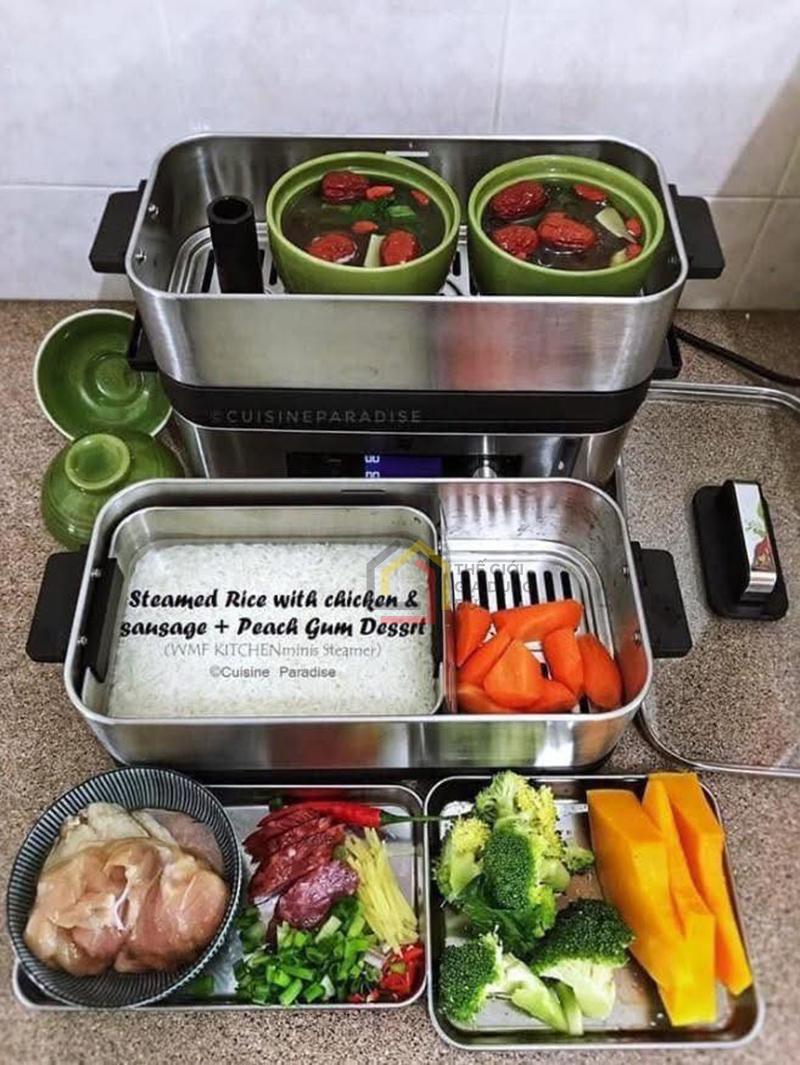 noi-hap-dien-wmf-kitchenminis-2-tang (2) Nồi hấp điện WMF Kitchenminis 2 tầng