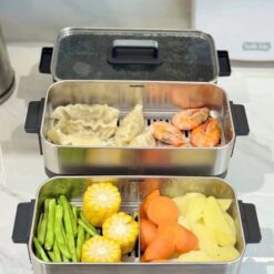 Nồi hấp điện WMF Kitchenminis 2 tầng