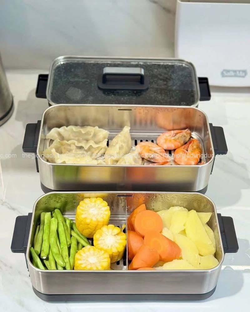 noi-hap-dien-wmf-kitchenminis-2-tang (2) Nồi hấp điện WMF Kitchenminis 2 tầng