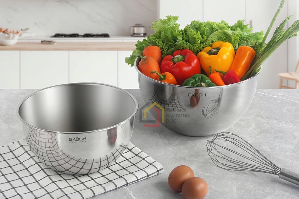 Set 2 thố trộn inox GKÖCH MYDH0607 (KT 20cm và 24cm)