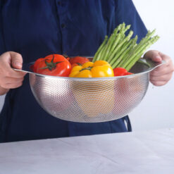 Set 3 rổ inox có tay cầm GKÖCH MYDH0305 (KT 16cm, 20cm và 24cm)