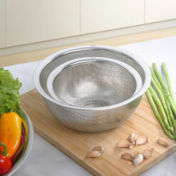 Set 3 rổ inox tròn GKÖCH MYDH1012 (KT 16cm, 20cm và 24cm)