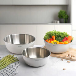 Set 3 thố trộn inox màu kem GKÖCH MYTY0810 (KT 22cm, 25cm và 28cm)