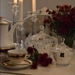 Set đĩa, thố pha lê Rogaska Crown Jewel