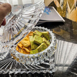 Set đĩa, thố pha lê Rogaska Crown Jewel