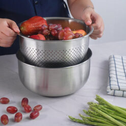 Set thố và rổ inox GKÖCH 2IN1 MYXED1718 (KT 20,5cm và 21cm)