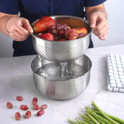 Set thố và rổ inox GKÖCH 2IN1 MYXED1718 (KT 20,5cm và 21cm)