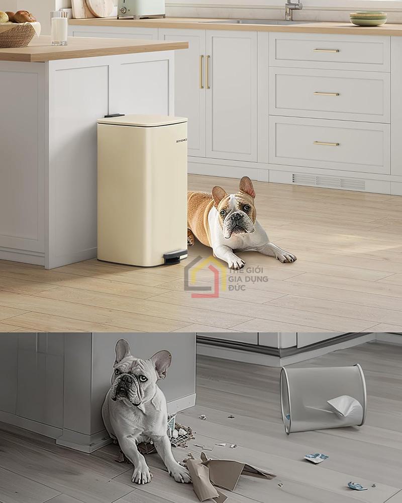 thung-rac-dap-chan-songmics-30l (3) Thùng rác đạp chân Songmics 30L