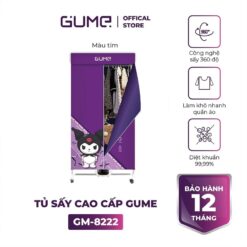 Tủ sấy quần áo Gume GM-8222 (màu tím)