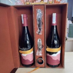 Vang đỏ Ý thượng hạng Bruno Vespa (Set 2 chai kèm hộp giả da)