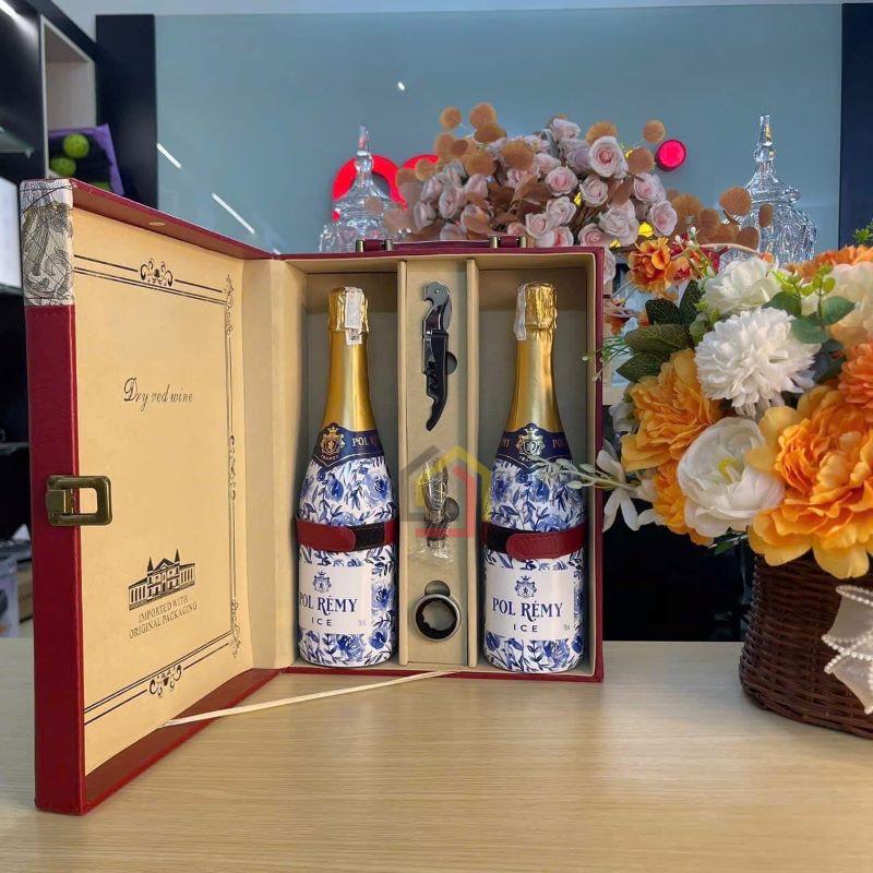 vang-sui-sparkling-pol-remy-ice-set-2-chai-kem-hop-da (5) Vang sủi Sparkling Pol Remy Ice (Set 2 chai kèm hộp da)