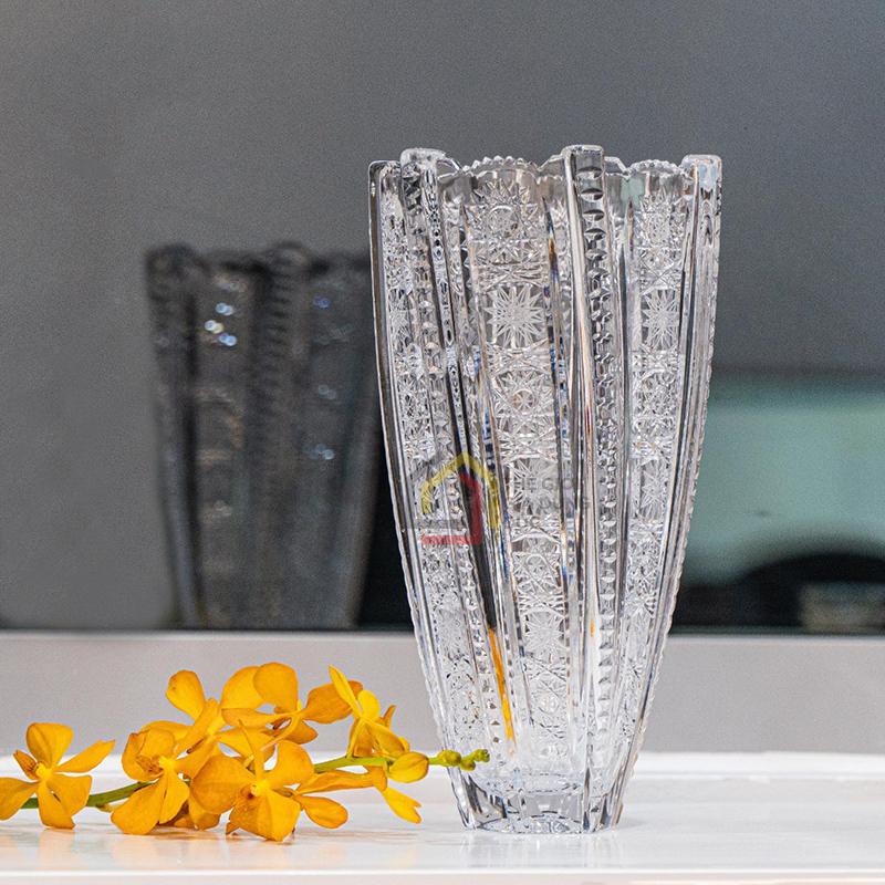 binh-hoa-pha-le-mai-crystal-bohemia-30-5cm (3) Bình hoa pha lê mài Crystal Bohemia 8KE28/57/305 30.5cm