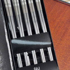 Bộ 10 đôi đũa inox 316 hoa văn chống trơn GUME GM-D1882 (màu bạc)