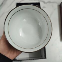 Bộ 5 bát gốm sứ vẽ tay 100% Nagoya Nhật Bản