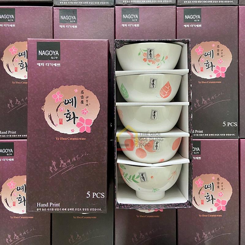 bo-5-bat-gom-su-ve-tay-100-nagoya-nhat (3) Bộ 5 bát gốm sứ vẽ tay 100% Nagoya Nhật Bản