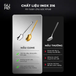 Bộ 6 thìa Inox 316 Gume GM-D1301 (màu vàng)