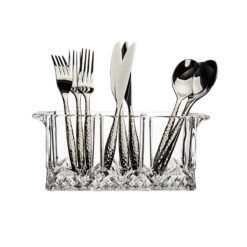 Caddy pha lê đựng dao dĩa 3 ngăn Dublin