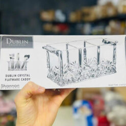 Caddy pha lê đựng dao dĩa 3 ngăn Dublin
