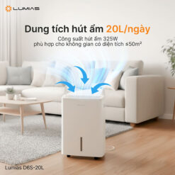 Máy hút ẩm 20L Lumias D6S-20L - Giải pháp chống ẩm hiệu quả