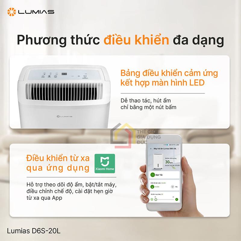 may-hut-am-20l-lumias-d6s-20l (3) Máy hút ẩm 20L Lumias D6S-20L - Giải pháp chống ẩm hiệu quả