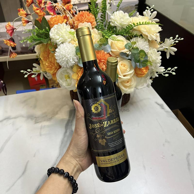 ruou-vang-do-chat-jose-de-zarzas-750ml (4) Rượu vang đỏ chát Jose de Zarzas 750ml