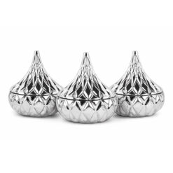 Set 3 thố mứt Irris Hershey Kiss phủ bạc