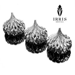 Set 3 thố mứt Irris Hershey Kiss phủ bạc