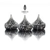 Set 3 thố mứt Irris Hershey Kiss phủ bạc