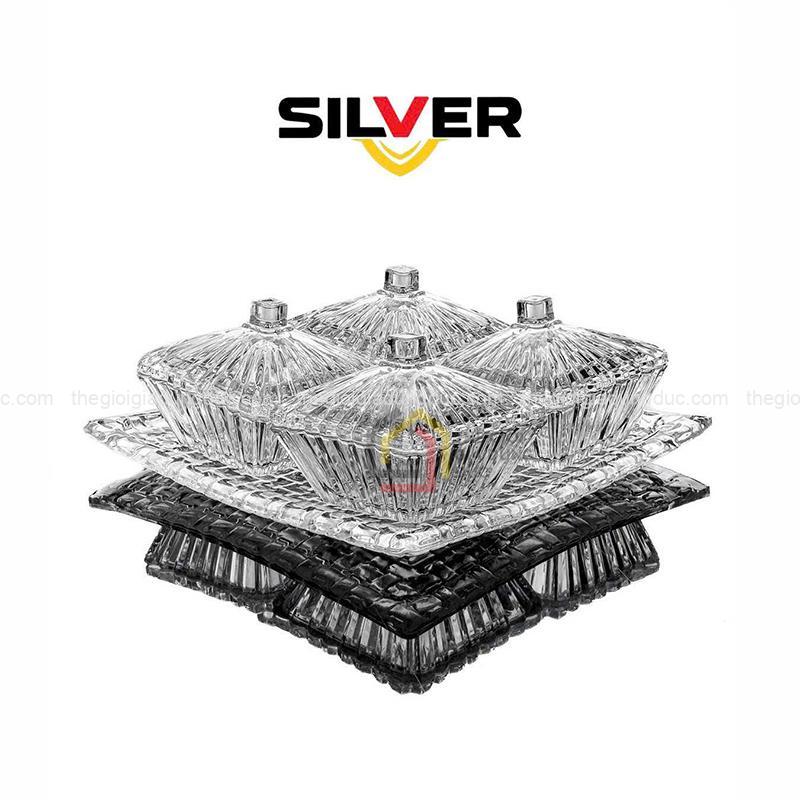 set-4-tho-kem-khay-pha-le-silver-mau-trang Set 4 thố kèm khay pha lê Silver (màu trắng)