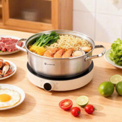 Set lẩu gồm bếp từ và nồi lẩu Lumias