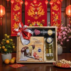 Set quà thực phẩm nhập khẩu cao cấp (4 món, thịt lợn trắng 1kg)