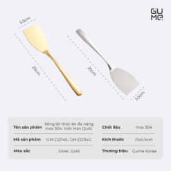 Xẻng lật thức ăn inox 304 Gume