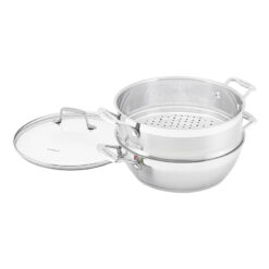 Chảo inox sâu lòng kèm xửng hấp Scanpan Impact 28cm