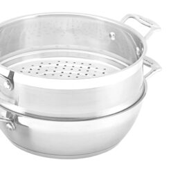 Chảo inox sâu lòng kèm xửng hấp Scanpan Impact 28cm