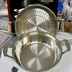 Chảo inox sâu lòng kèm xửng hấp Scanpan Impact 28cm