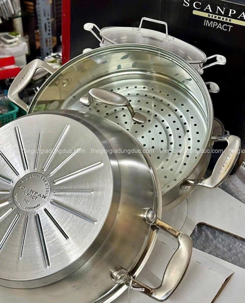 chao-inox-sau-long-kem-xung-hap-scanpan-impact-28cm (7) Chảo inox sâu lòng kèm xửng hấp Scanpan Impact 28cm