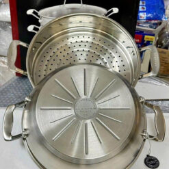 Chảo inox sâu lòng kèm xửng hấp Scanpan Impact 28cm