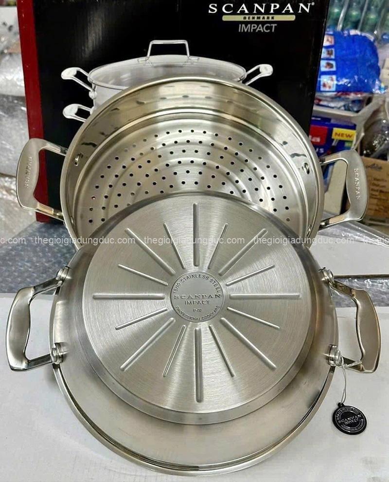 chao-inox-sau-long-kem-xung-hap-scanpan-impact-28cm (8) Chảo inox sâu lòng kèm xửng hấp Scanpan Impact 28cm