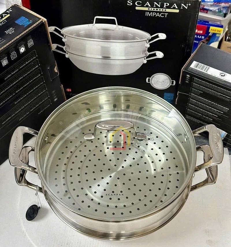 chao-inox-sau-long-kem-xung-hap-scanpan-impact-28cm (9) Chảo inox sâu lòng kèm xửng hấp Scanpan Impact 28cm
