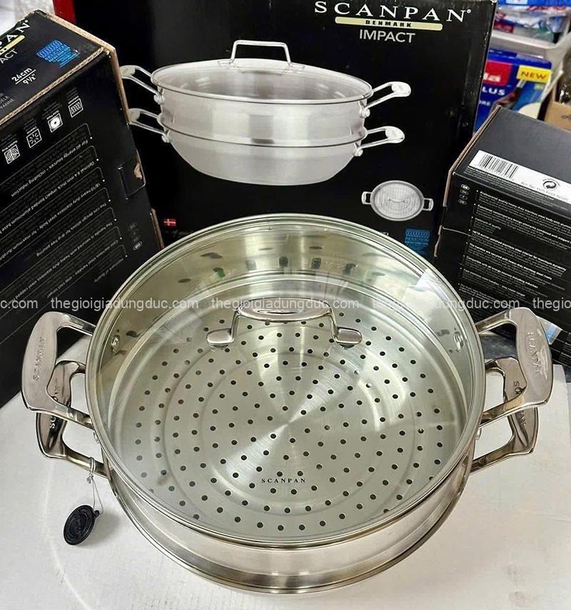 chao-inox-sau-long-kem-xung-hap-scanpan-impact-28cm (9) Chảo inox sâu lòng kèm xửng hấp Scanpan Impact 28cm