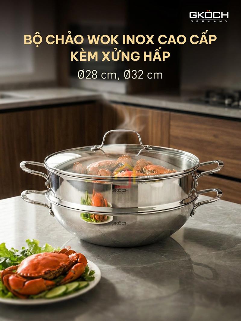 chao-wok-kem-xung-hap-gkoch (1) Chảo Wok kèm xửng hấp GKÖCH