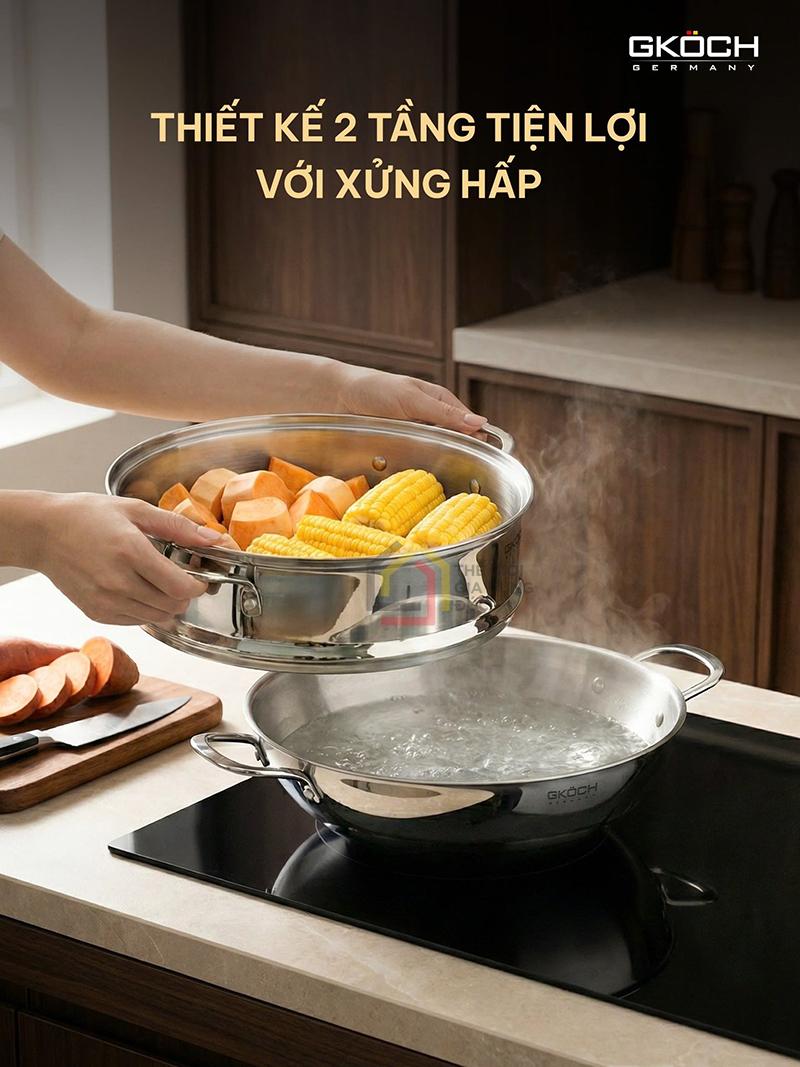 chao-wok-kem-xung-hap-gkoch (2) Chảo Wok kèm xửng hấp GKÖCH