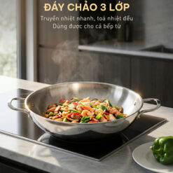 Chảo Wok kèm xửng hấp GKÖCH