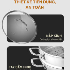 Chảo Wok kèm xửng hấp GKÖCH