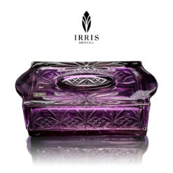 Hộp giấy ăn pha lê thuỷ tinh mài Irris
