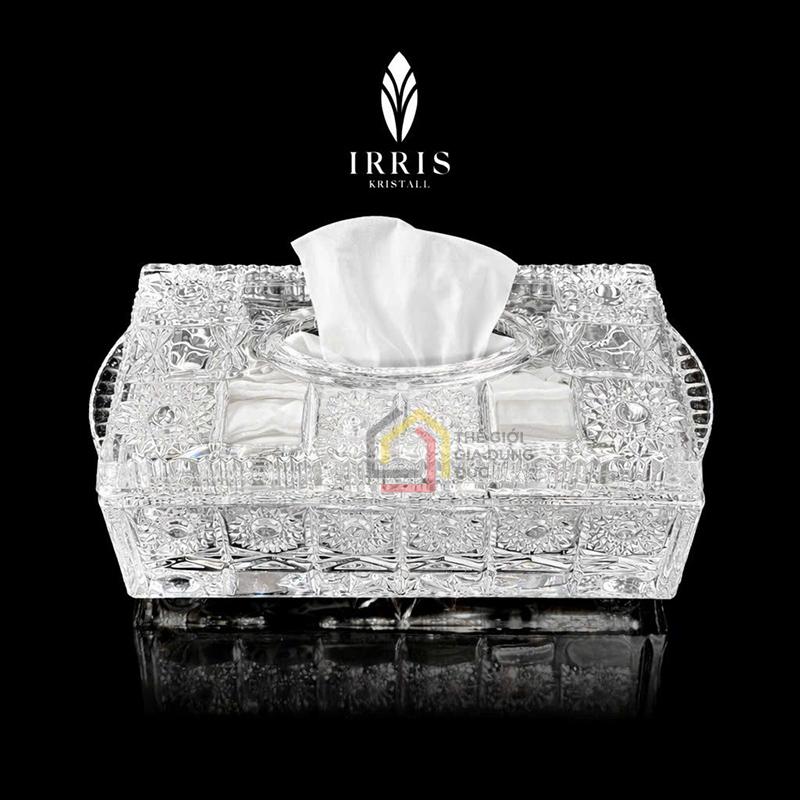 hop-giay-an-pha-le-thuy-tinh-mai-irris (1) Hộp giấy ăn pha lê thuỷ tinh mài Irris