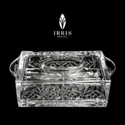 Hộp giấy ăn pha lê thuỷ tinh mài Irris